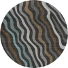 Dalyn Kenner Black KN4 8ft. x 8ft. Round Rug