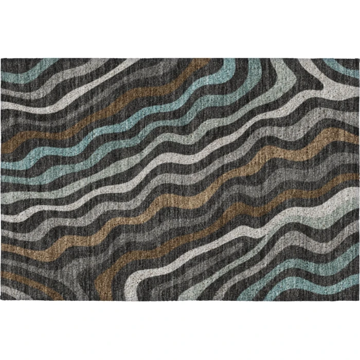 Dalyn Kenner Black KN4 1ft.8in. x 2ft.6in. Rect. Rug