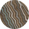 Dalyn Kenner Brown KN4 8ft. x 8ft. Round Rug