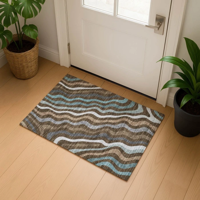Dalyn Kenner Brown KN4 1ft.8in. x 2ft.6in. Rect. Rug
