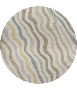 Dalyn Kenner Ivory KN4 8ft. x 8ft. Round Rug