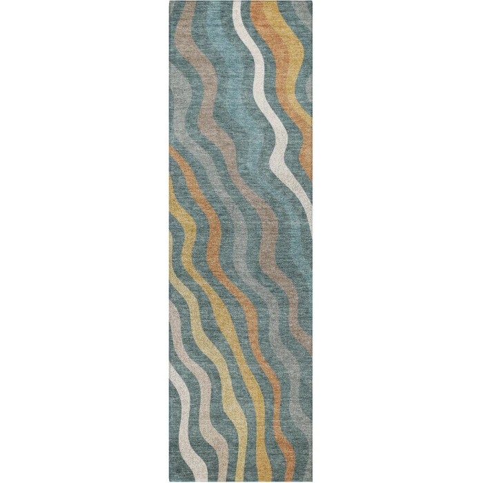 Dalyn Kenner Teal KN4 2ft.3in. x 7ft.6in. Rect. Rug