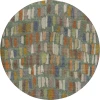 Dalyn Kenner Green KN5 8ft. x 8ft. Round Rug