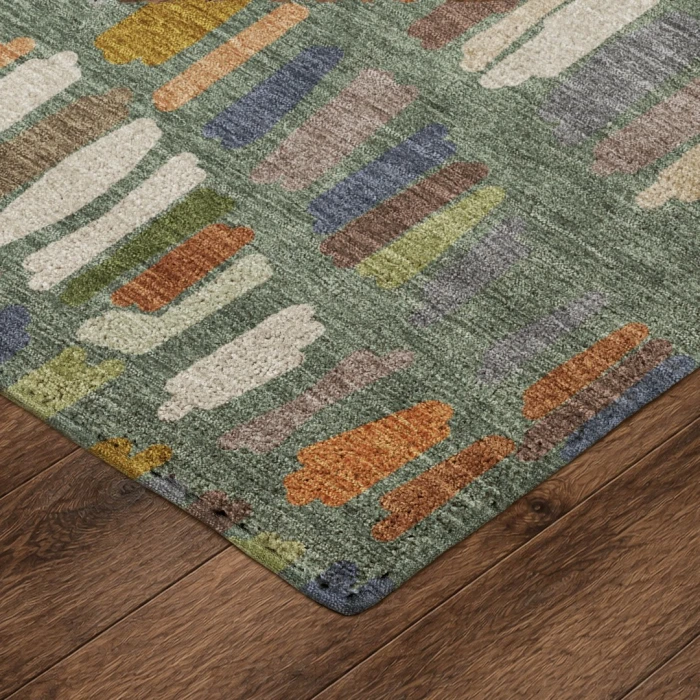 Dalyn Kenner Green KN5 6ft.6in. x 9ft.6in. Rect. Rug