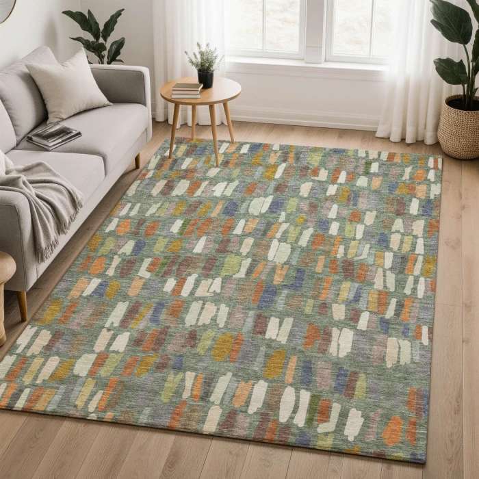 Dalyn Kenner Green KN5 6ft.6in. x 9ft.6in. Rect. Rug