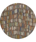 Dalyn Kenner Brown KN5 8ft. x 8ft. Round Rug