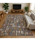 Dalyn Kenner Brown KN5 6ft.6in. x 9ft.6in. Rect. Rug
