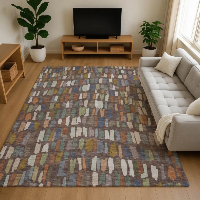 Dalyn Kenner Brown KN5 6ft.6in. x 9ft.6in. Rect. Rug