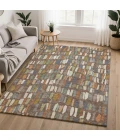 Dalyn Kenner Brown KN5 6ft.6in. x 9ft.6in. Rect. Rug