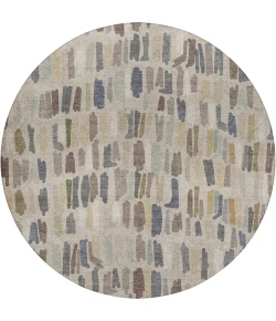 Dalyn Kenner Ivory KN5 8ft. x 8ft. Round Rug
