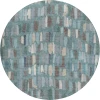 Dalyn Kenner Teal KN5 8ft. x 8ft. Round Rug