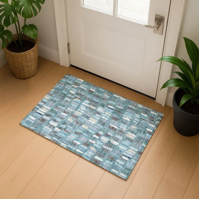 Dalyn Kenner Teal KN5 1ft.8in. x 2ft.6in. Rect. Rug