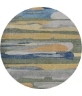 Dalyn Kenner Green KN7 8ft. x 8ft. Round Rug