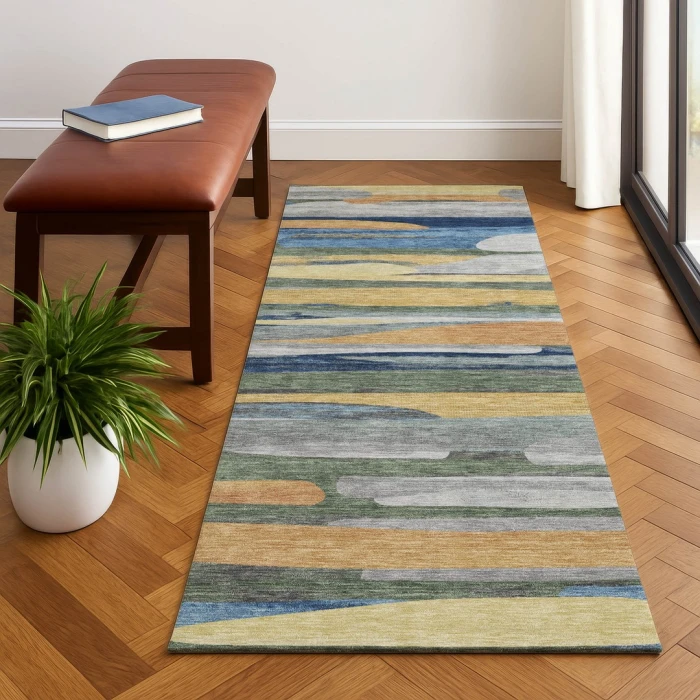Dalyn Kenner Green KN7 2ft.3in. x 7ft.6in. Rect. Rug