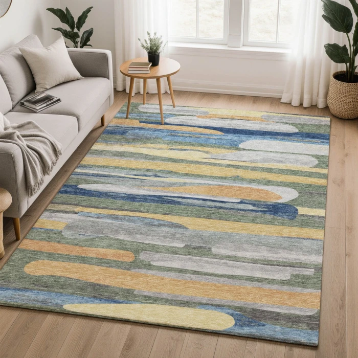 Dalyn Kenner Green KN7 2ft.6in. x 3ft.10in. Rect. Rug