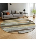 Dalyn Kenner Brown KN7 8ft. x 8ft. Round Rug