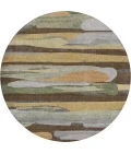 Dalyn Kenner Brown KN7 8ft. x 8ft. Round Rug