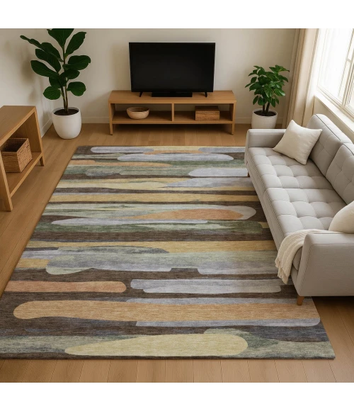 Dalyn Kenner Brown KN7 2ft.6in. x 3ft.10in. Rect. Rug