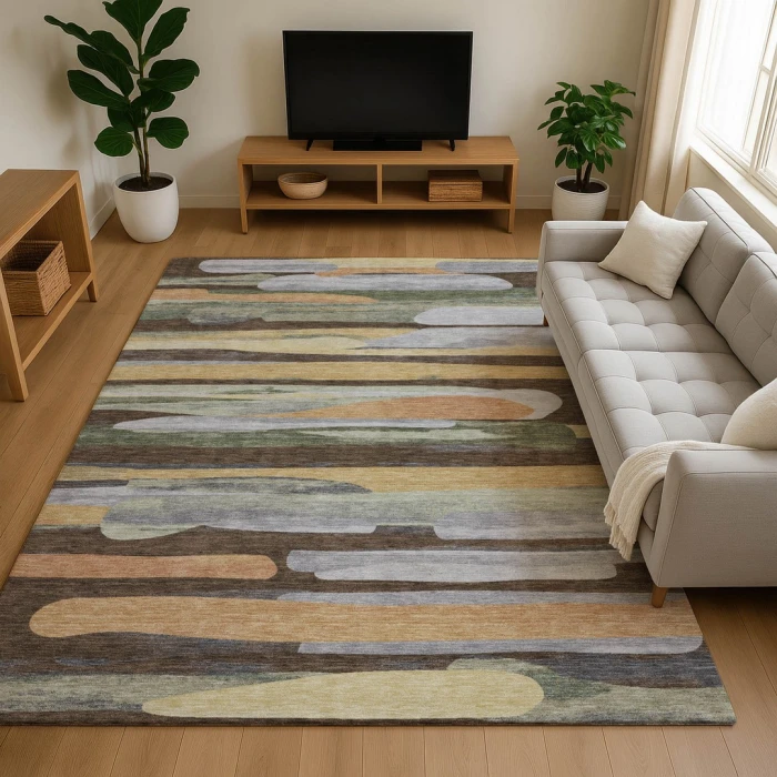 Dalyn Kenner Brown KN7 2ft.6in. x 3ft.10in. Rect. Rug