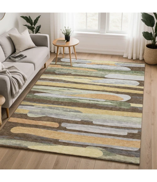 Dalyn Kenner Brown KN7 2ft.6in. x 3ft.10in. Rect. Rug