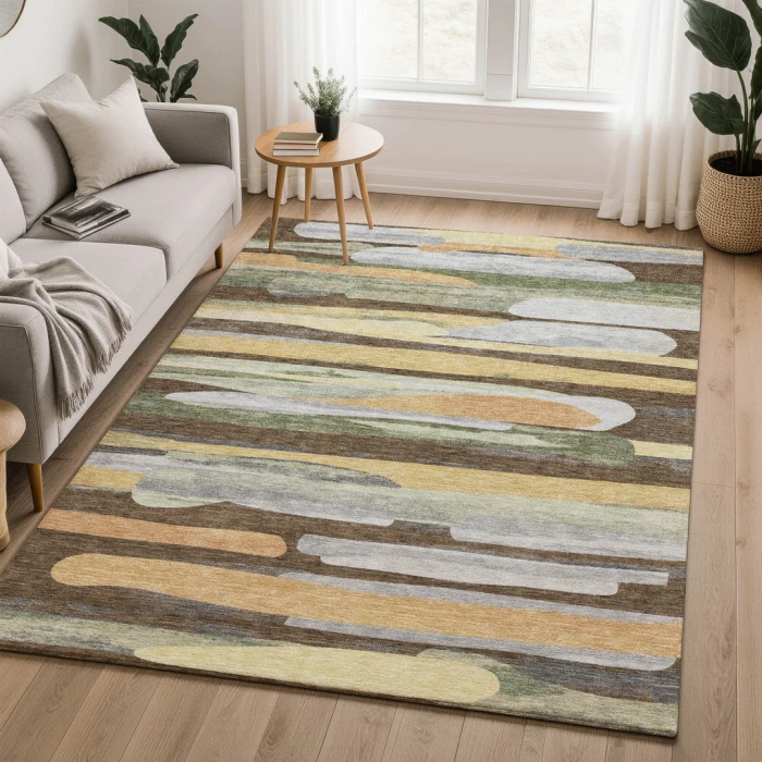Dalyn Kenner Brown KN7 2ft.6in. x 3ft.10in. Rect. Rug