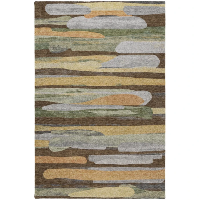 Dalyn Kenner Brown KN7 2ft.6in. x 3ft.10in. Rect. Rug