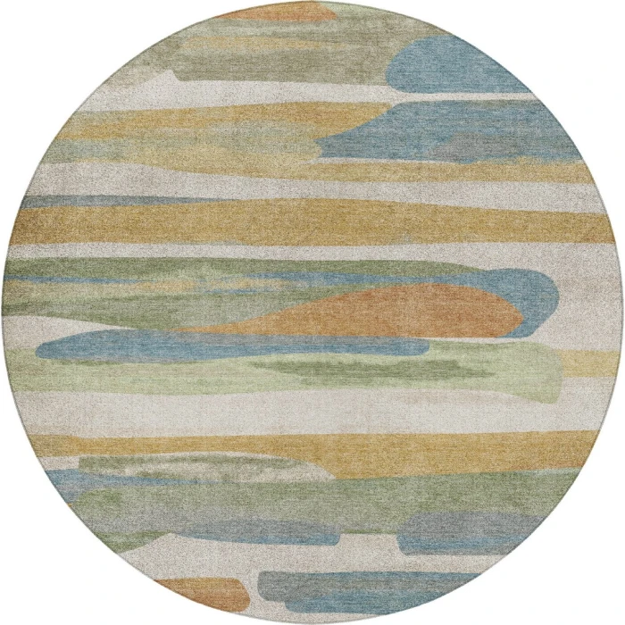Dalyn Kenner Ivory KN7 8ft. x 8ft. Round Rug