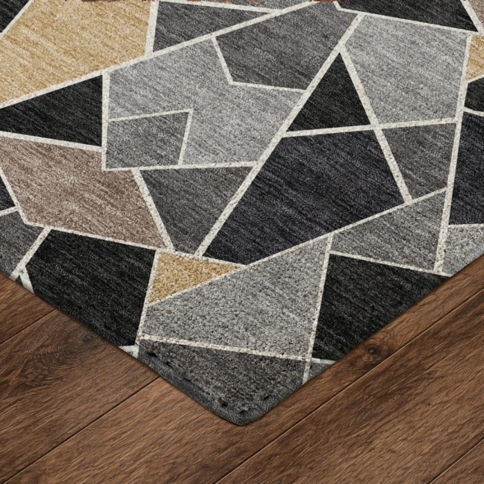Dalyn Kenner Black KN8 6ft.6in. x 9ft.6in. Rect. Rug