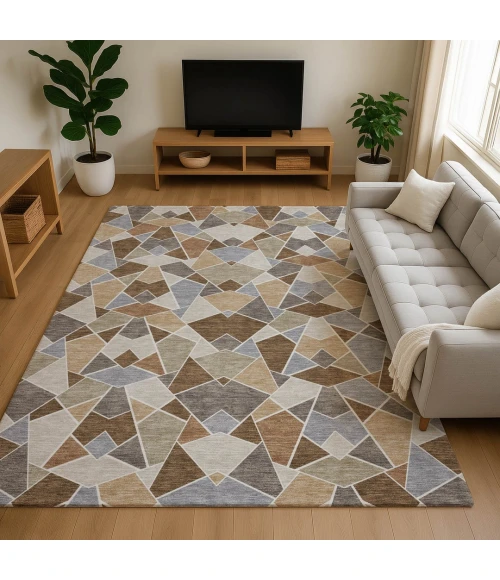 Dalyn Kenner Brown KN8 2ft.6in. x 3ft.10in. Rect. Rug
