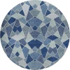 Dalyn Kenner Blue KN8 8ft. x 8ft. Round Rug