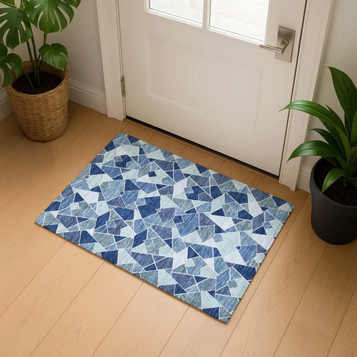 Dalyn Kenner Blue KN8 1ft.8in. x 2ft.6in. Rect. Rug