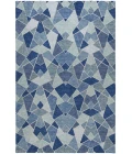 Dalyn Kenner Blue KN8 2ft.6in. x 3ft.10in. Rect. Rug