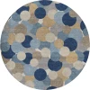 Dalyn Kenner Blue KN9 8ft. x 8ft. Round Rug