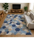 Dalyn Kenner Blue KN9 2ft.6in. x 3ft.10in. Rect. Rug