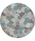 Dalyn Kenner Teal KN9 8ft. x 8ft. Round Rug