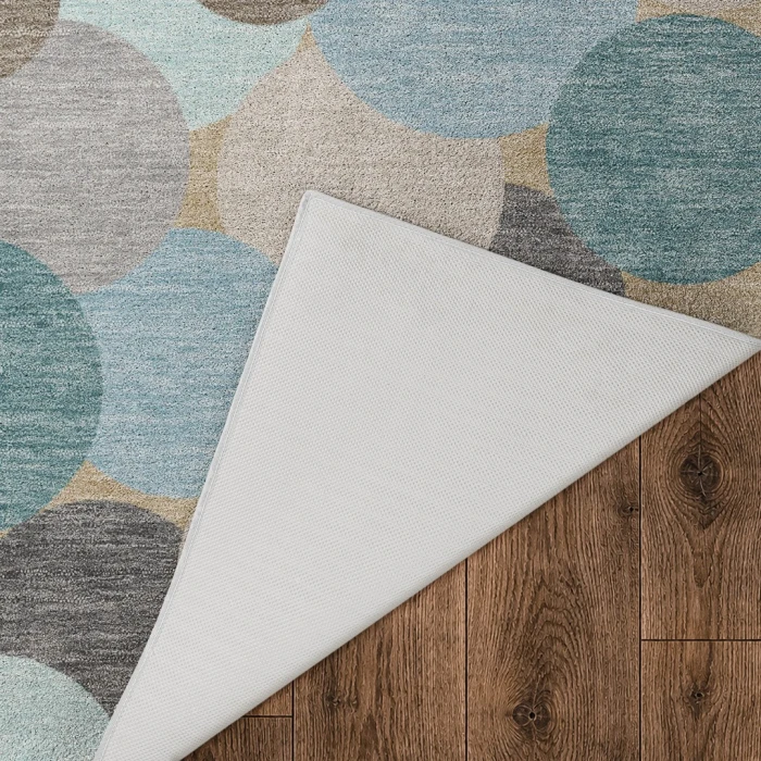 Dalyn Kenner Teal KN9 8ft. x 8ft. Round Rug