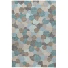 Dalyn Kenner Teal KN9 2ft.6in. x 3ft.10in. Rect. Rug