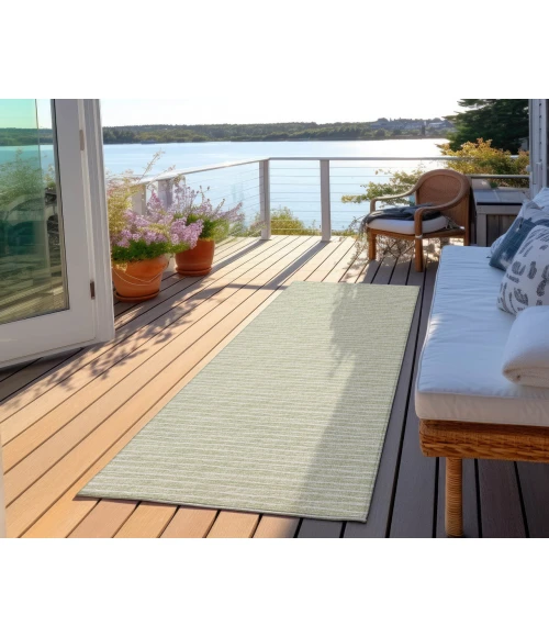 Dalyn Indoor/Outdoor Laidley LA1 Mist Washable 2'3" x 12' Rug