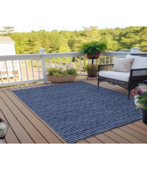 Dalyn Indoor/Outdoor Laidley LA1 Navy Washable 3' x 5' Rug