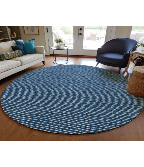 Dalyn Indoor/Outdoor Laidley LA1 Navy Washable 10' x 10' Rug