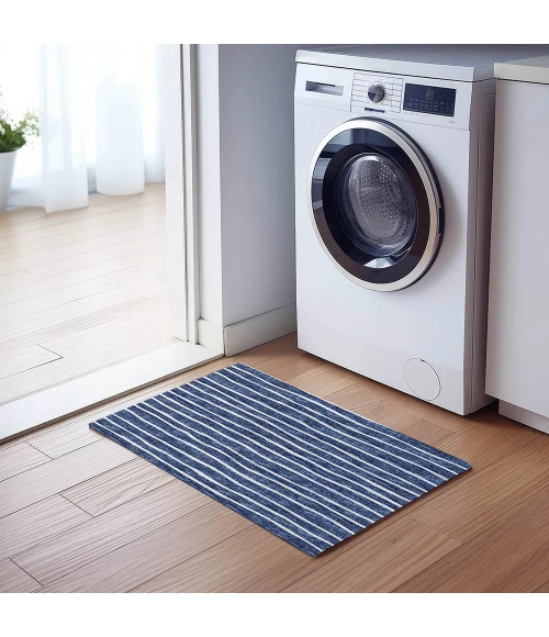 Dalyn Indoor/Outdoor Laidley LA1 Navy Washable 1'8" x 2'6" Rug