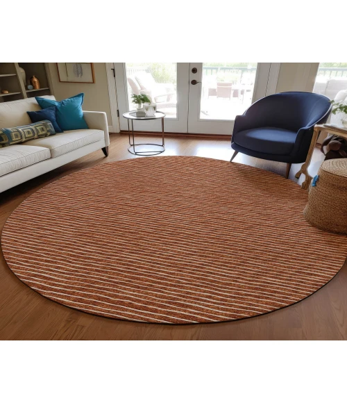 Dalyn Indoor/Outdoor Laidley LA1 Paprika Washable 4' x 4' Rug