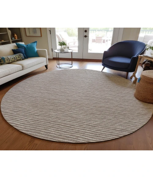 Dalyn Indoor/Outdoor Laidley LA1 Taupe Washable 10' x 10' Rug