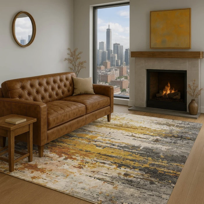 Dalyn Lumara Gray LM1 2ft.6in. x 3ft.10in. Rect. Rug