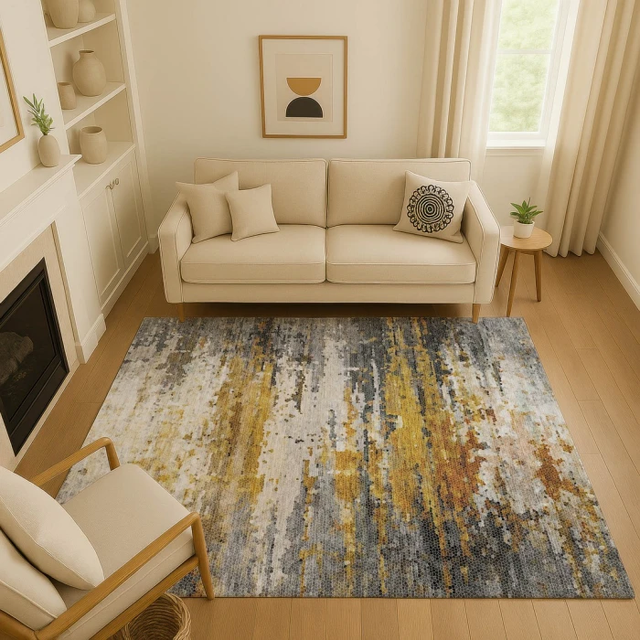Dalyn Lumara Gray LM1 2ft.6in. x 3ft.10in. Rect. Rug