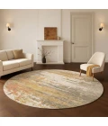 Dalyn Lumara Brown LM1 8ft. x 8ft. Round Rug