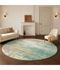 Dalyn Lumara Blue LM1 8ft. x 8ft. Round Rug