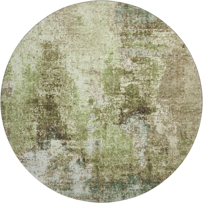 Dalyn Lumara Green LM2 8ft. x 8ft. Round Rug