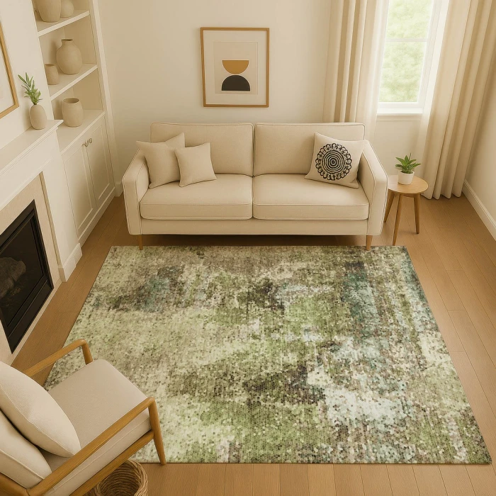 Dalyn Lumara Green LM2 2ft.6in. x 3ft.10in. Rect. Rug