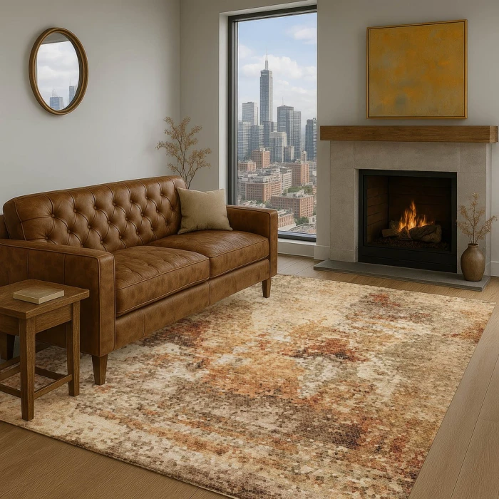 Dalyn Lumara Orange LM2 9ft. x 12ft. Rect. Rug